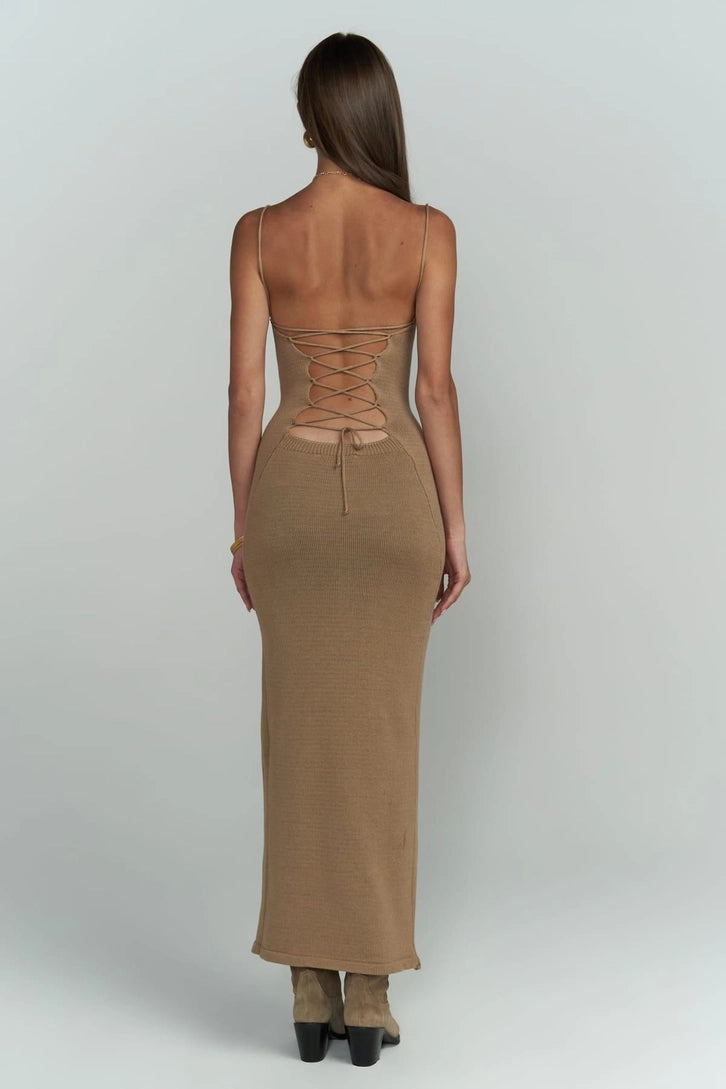 "SAFARI" ПЛАТЬЕ СВЕТЛО-КОРИЧНЕВОЕ