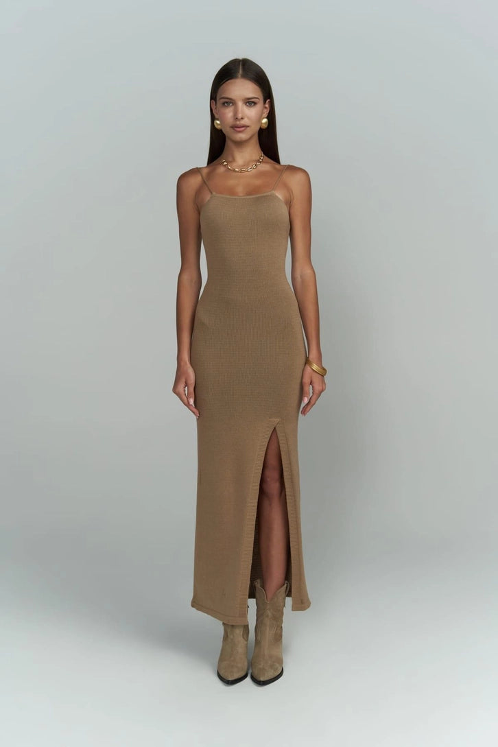 "SAFARI" ПЛАТЬЕ СВЕТЛО-КОРИЧНЕВОЕ