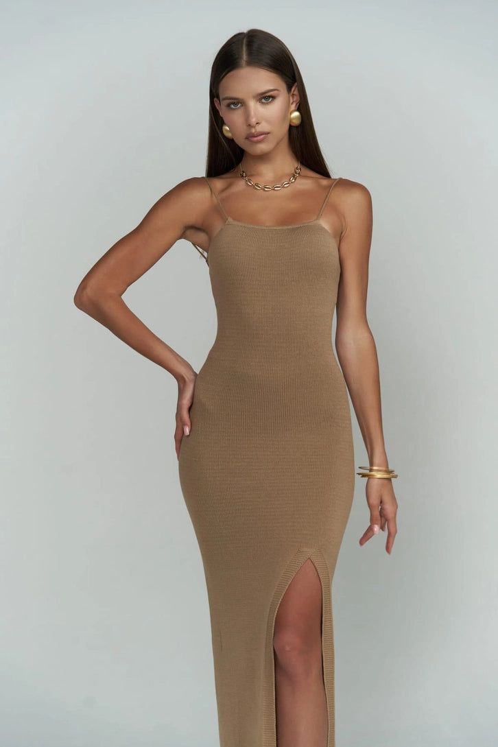 "SAFARI" ПЛАТЬЕ СВЕТЛО-КОРИЧНЕВОЕ