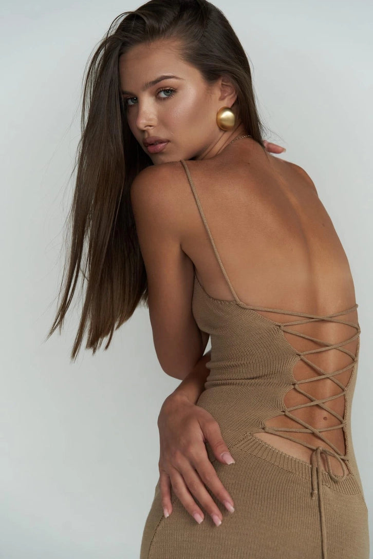 "SAFARI" ПЛАТЬЕ СВЕТЛО-КОРИЧНЕВОЕ